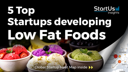 Discover 5 Top Startups developing Low Fat Foods