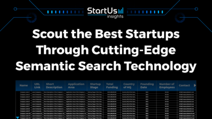 Scout the Best Startups with StartUs Insights’ Cutting-Edge Semantic Search Technology